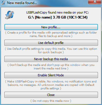 Screenshot for USBFlashCopy 1.7